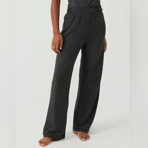 Outdoor Voices Women’s CloudKnit Wide Leg Lounge Pant Charcoal Gray XXL